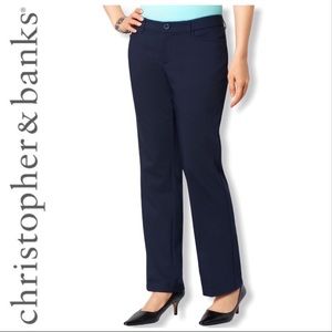 Christopher and Banks Navy Blue Trousers Size 8
